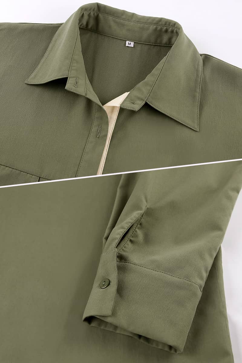 Loose Long Shirt Long Sleeve Shirt Dress