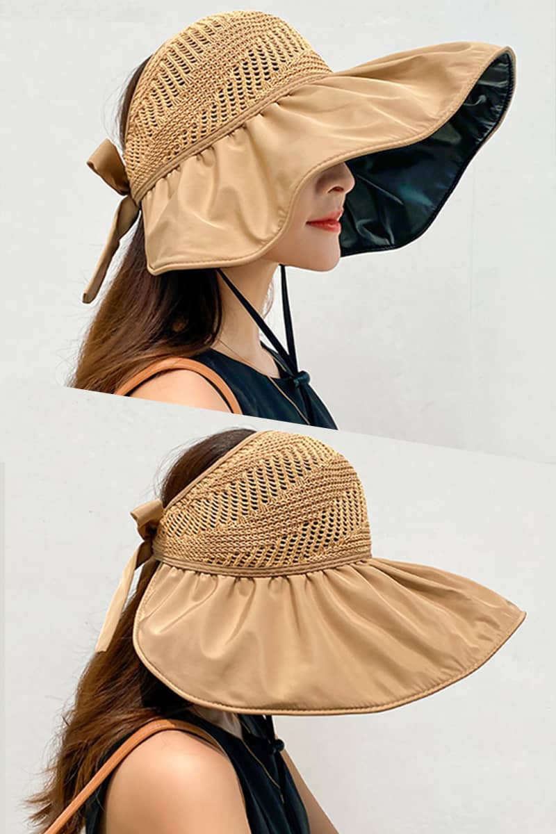 Sun protection vinyl visor hat