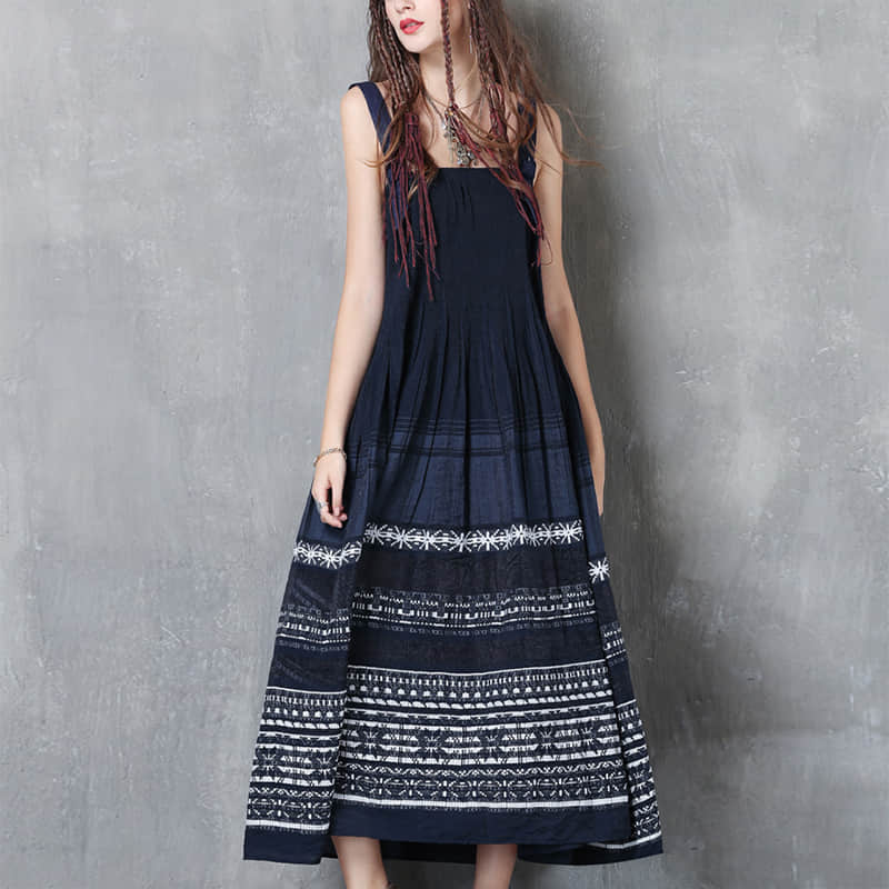 Mid-length suspender skirt Reservation flower fashion dress  | IFAUN