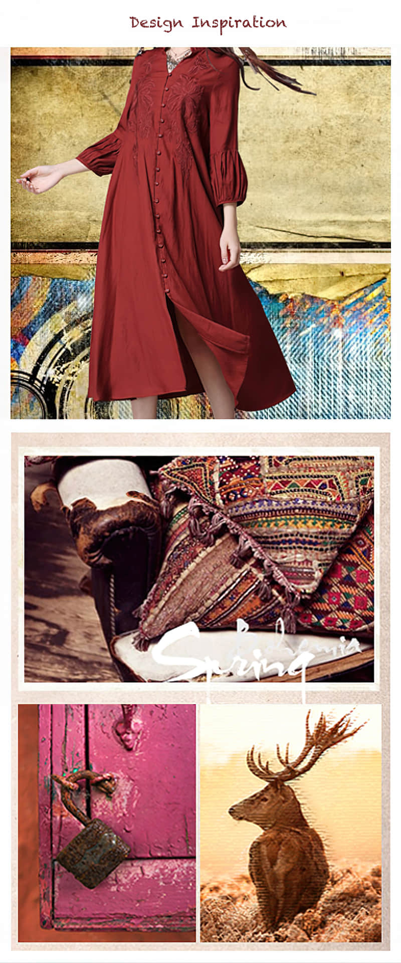 Loose cotton and linen dress  | IFAUN