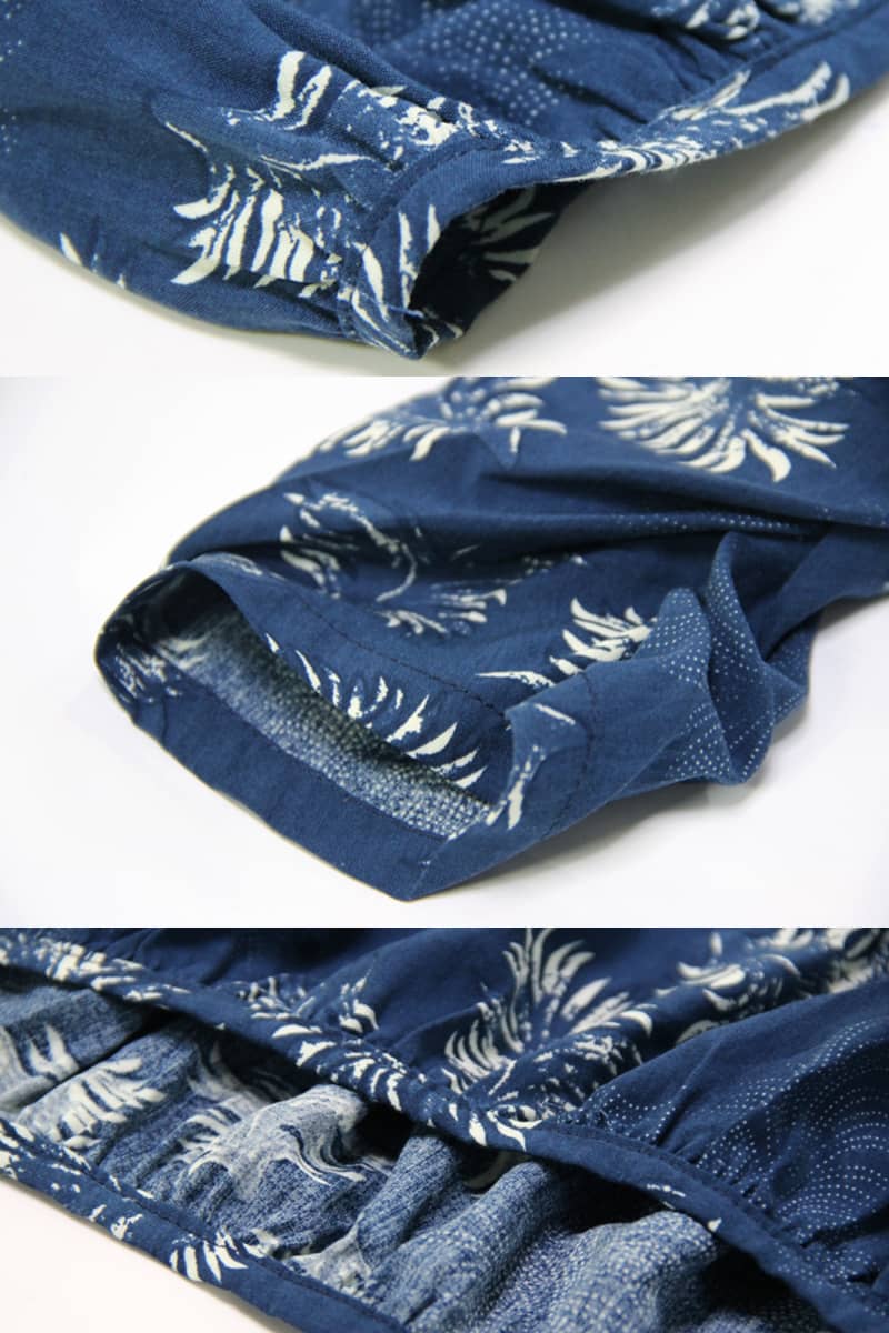 Stand-up collar printed dress  | IFAUN