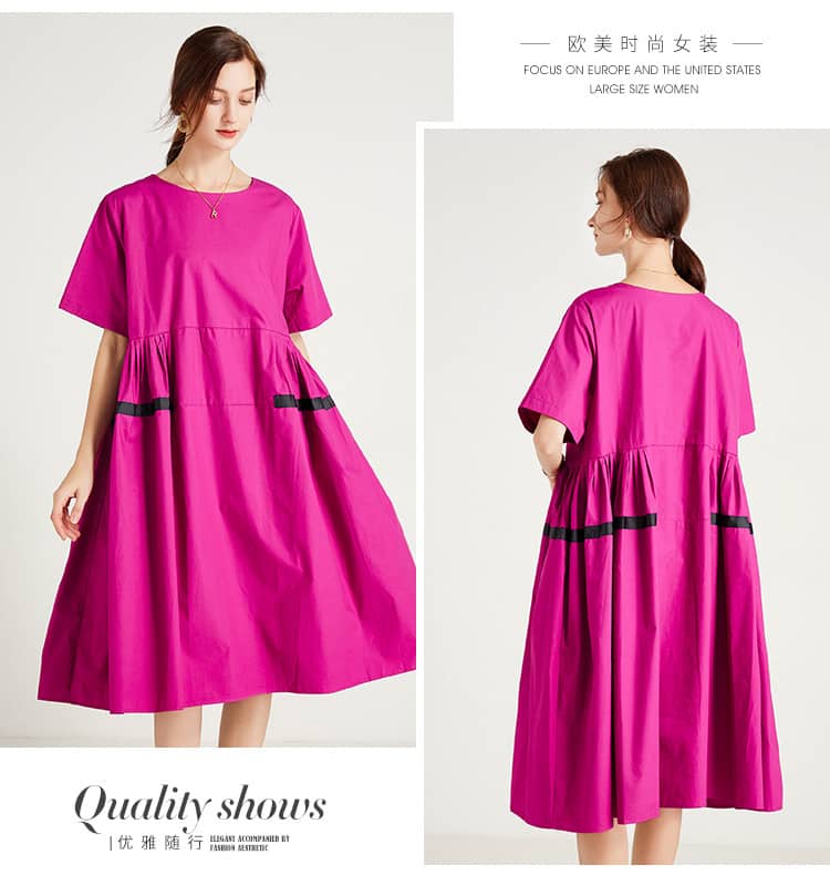 Plus size women's fashion loose dress  | IFAUN
