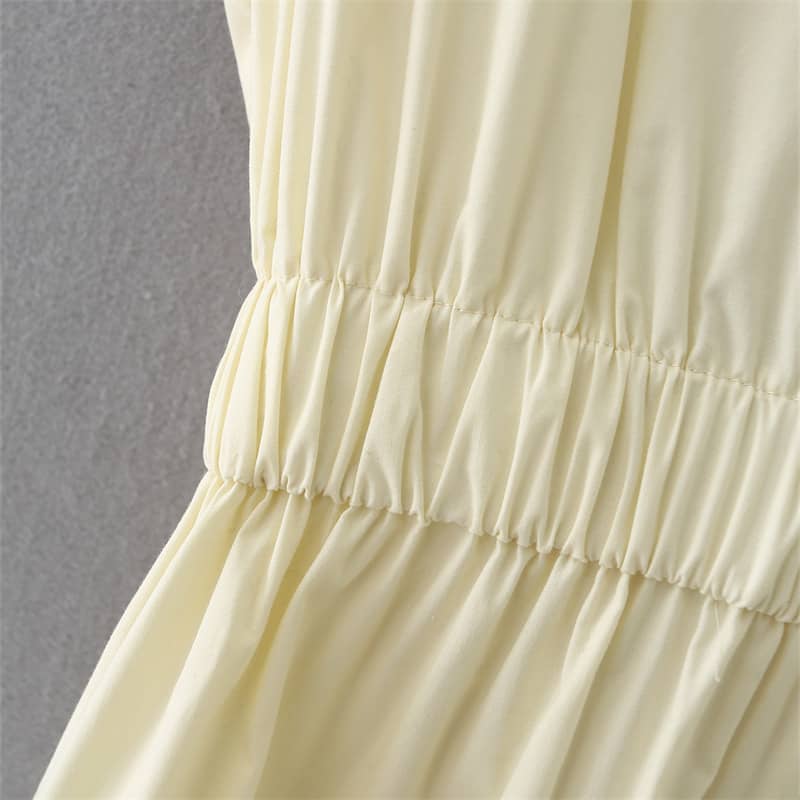 Hollow cake skirt cotton dress