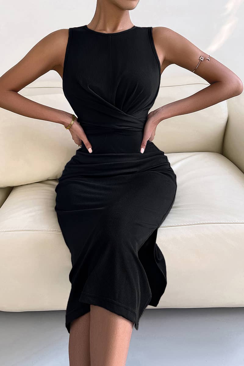 Spring summer slim waist dress