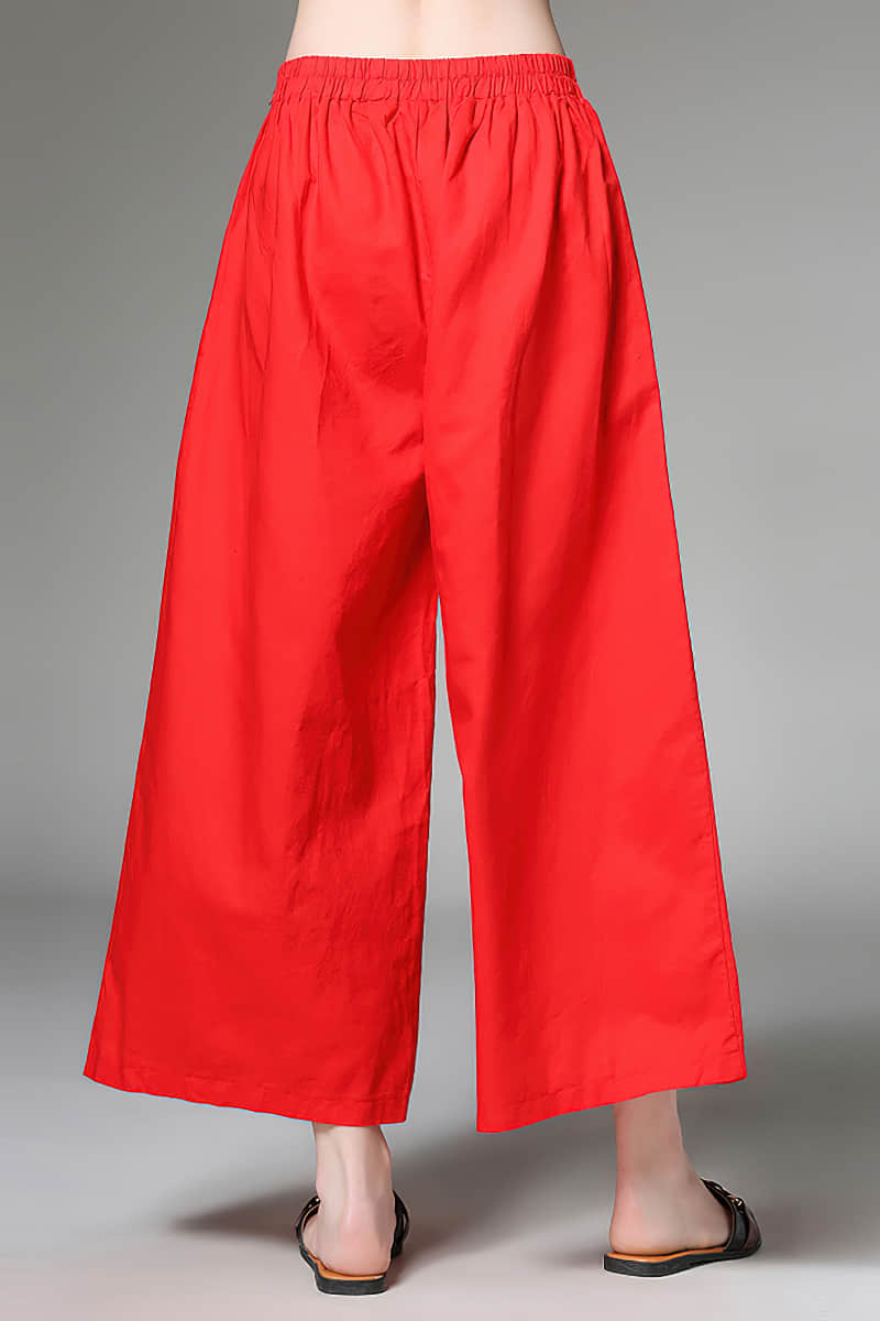 Large size loose and thin linen pants  | IFAUN
