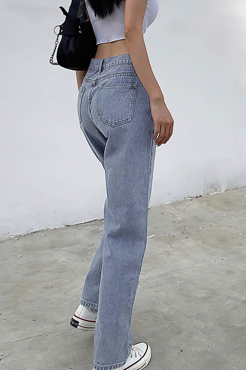 Women's featured sexy waist denim pants  | IFAUN