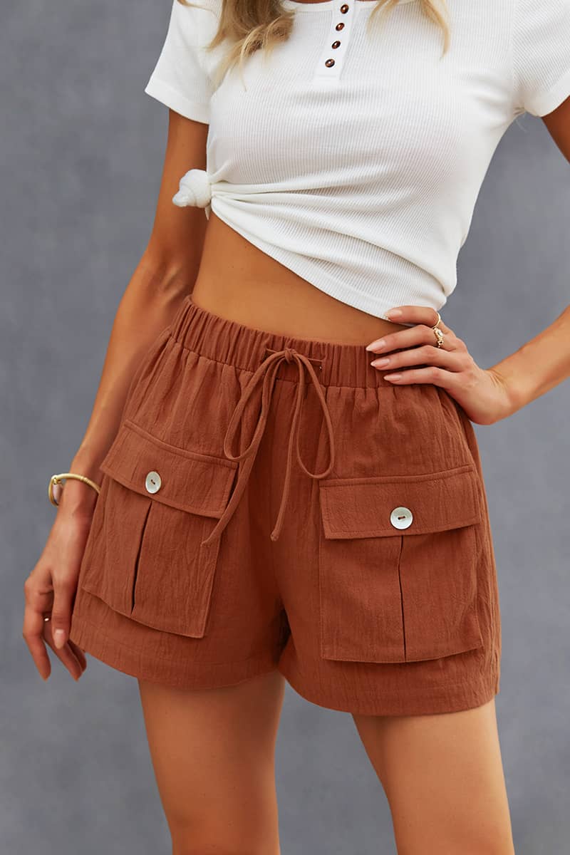 Women's wide-leg shorts summer hot pants One-Color / L | IFAUN