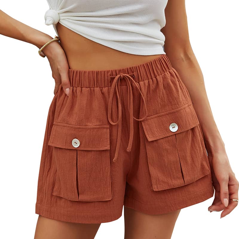 Women's wide-leg shorts summer hot pants One-Color / S | IFAUN