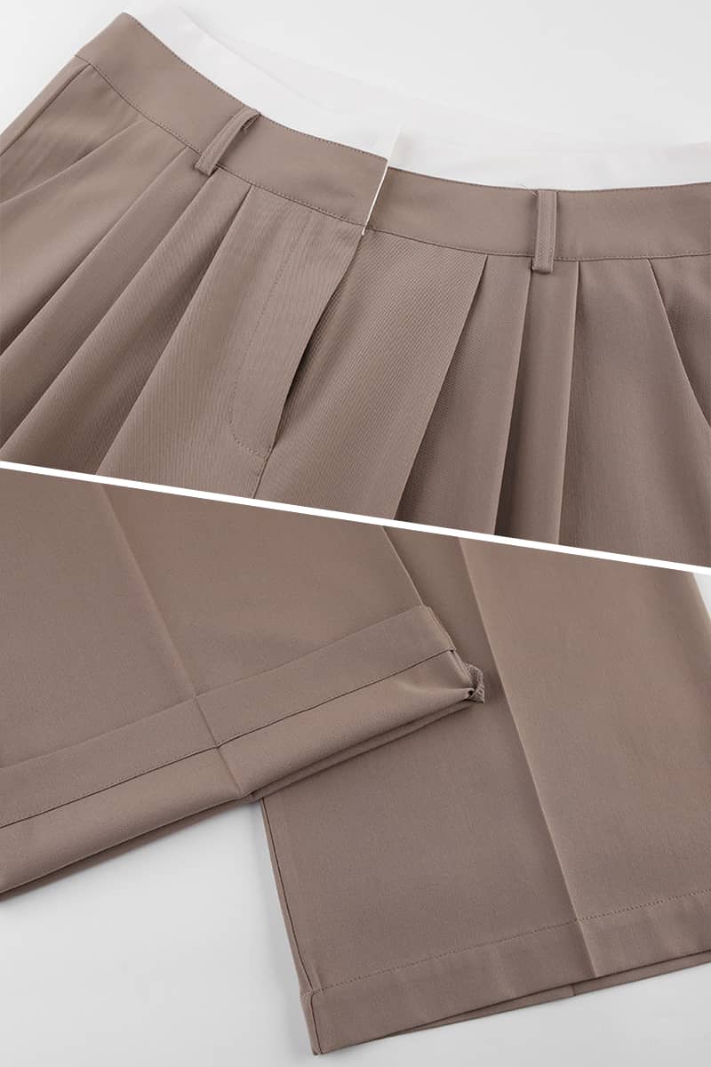 Women's contrasting loose harem pants