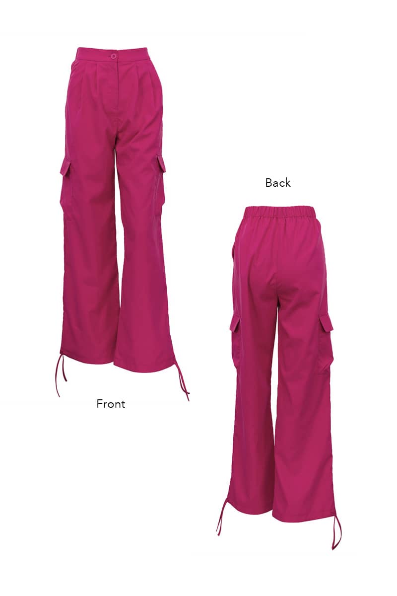 Stylish lace-up cargo trousers