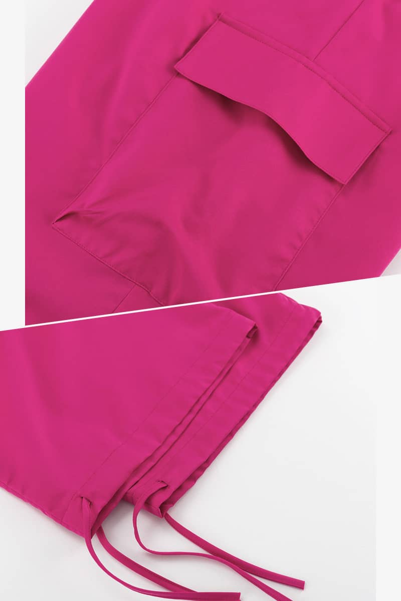 Stylish lace-up cargo trousers