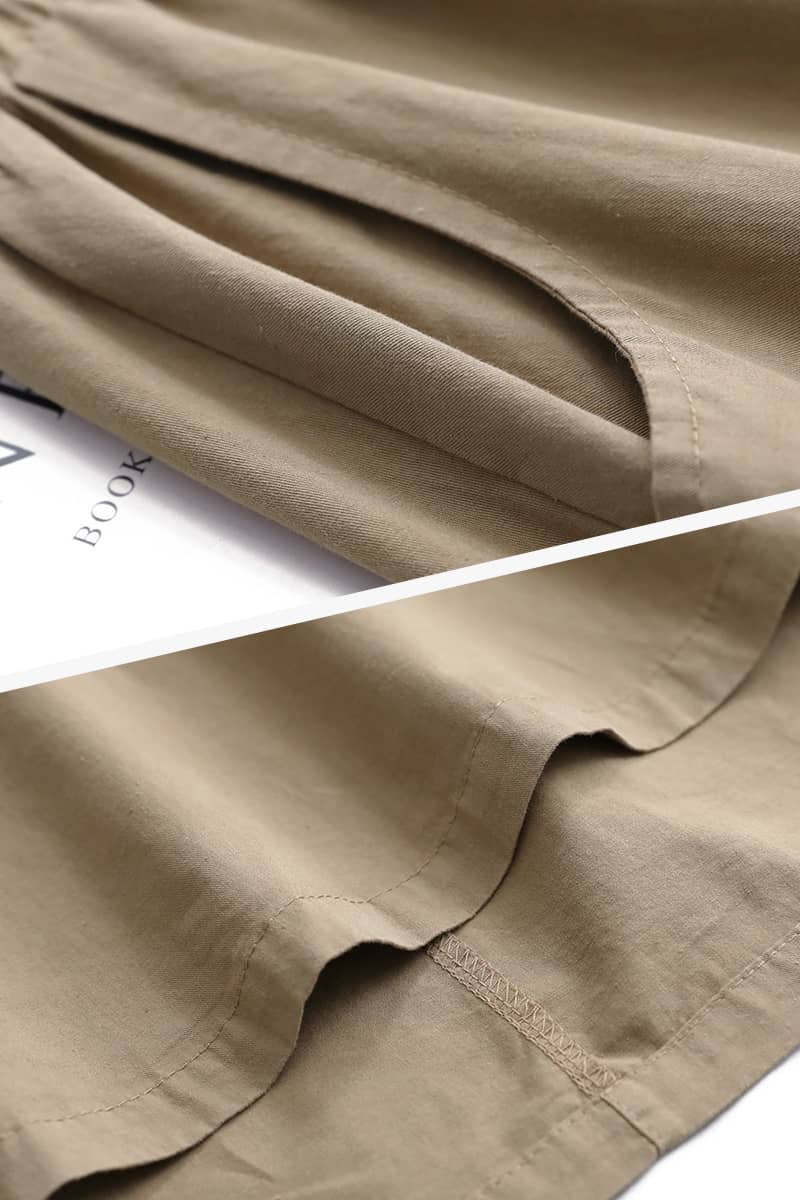 Spring mid-length cotton skirt  | IFAUN