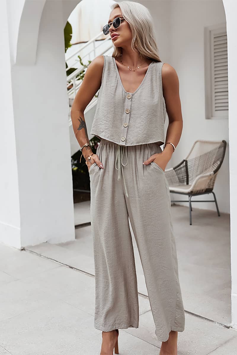 Spring and summer women's casual all-match suit Khaki / XL | IFAUN