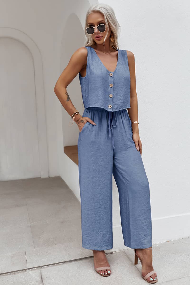 Spring and summer women's casual all-match suit Blue / XL | IFAUN