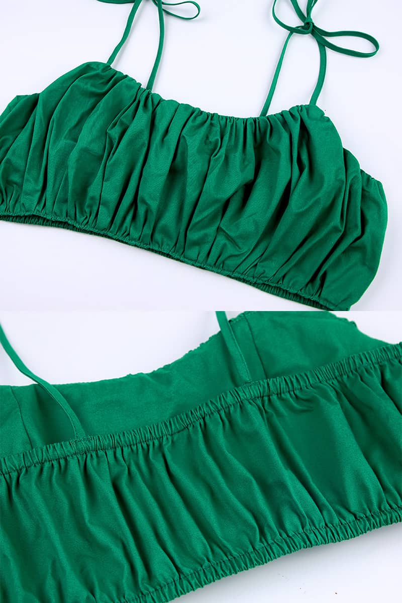 Camisole trousers two piece set cotton