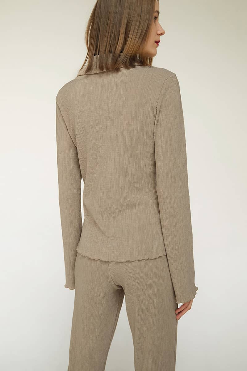 Women's elastic band slim fit 2 piece set