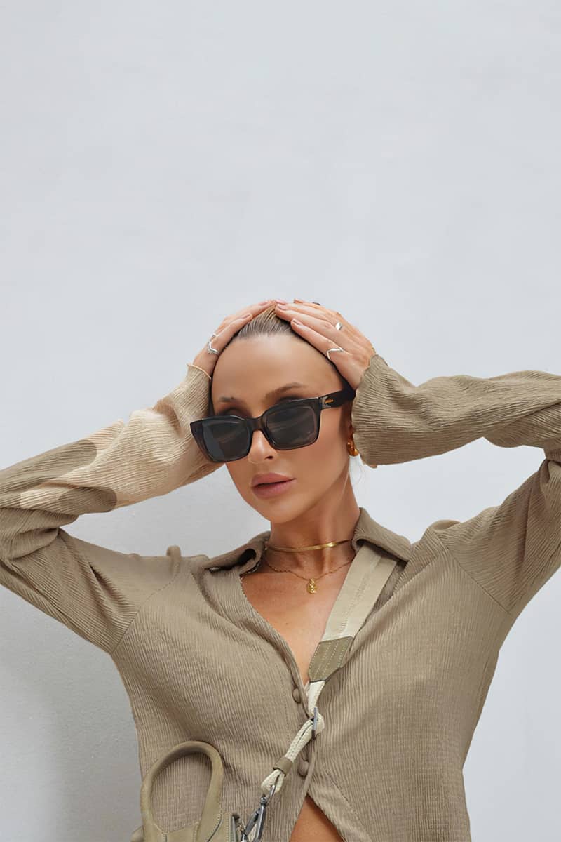 Women's elastic band slim fit 2 piece set