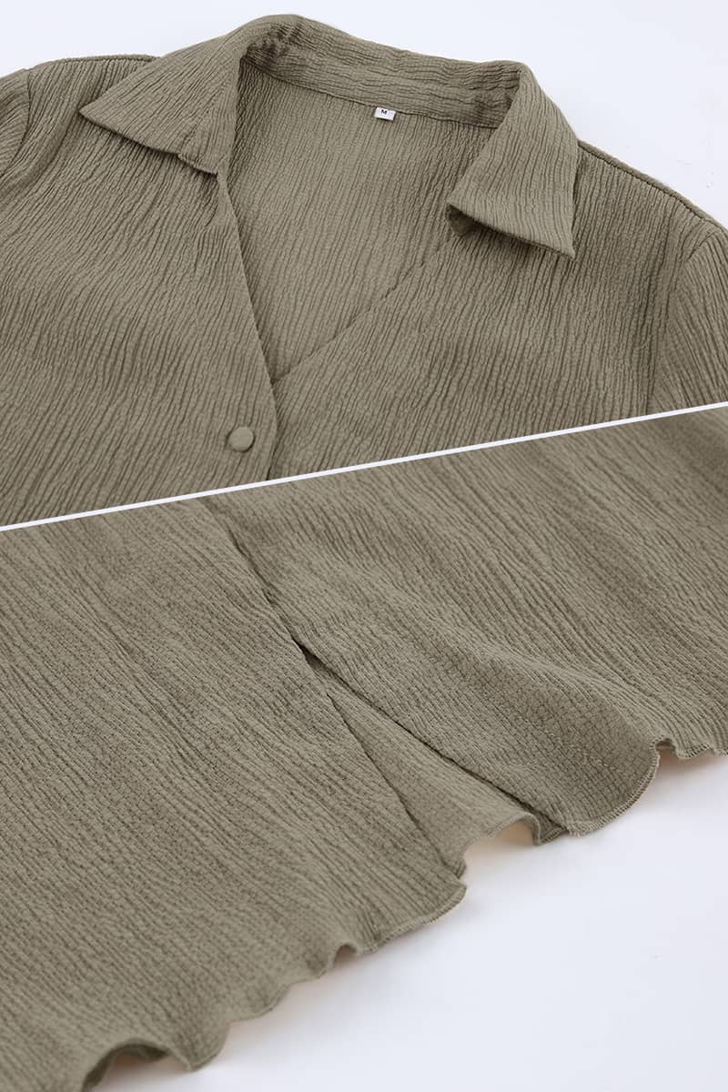 Women's elastic band slim fit 2 piece set