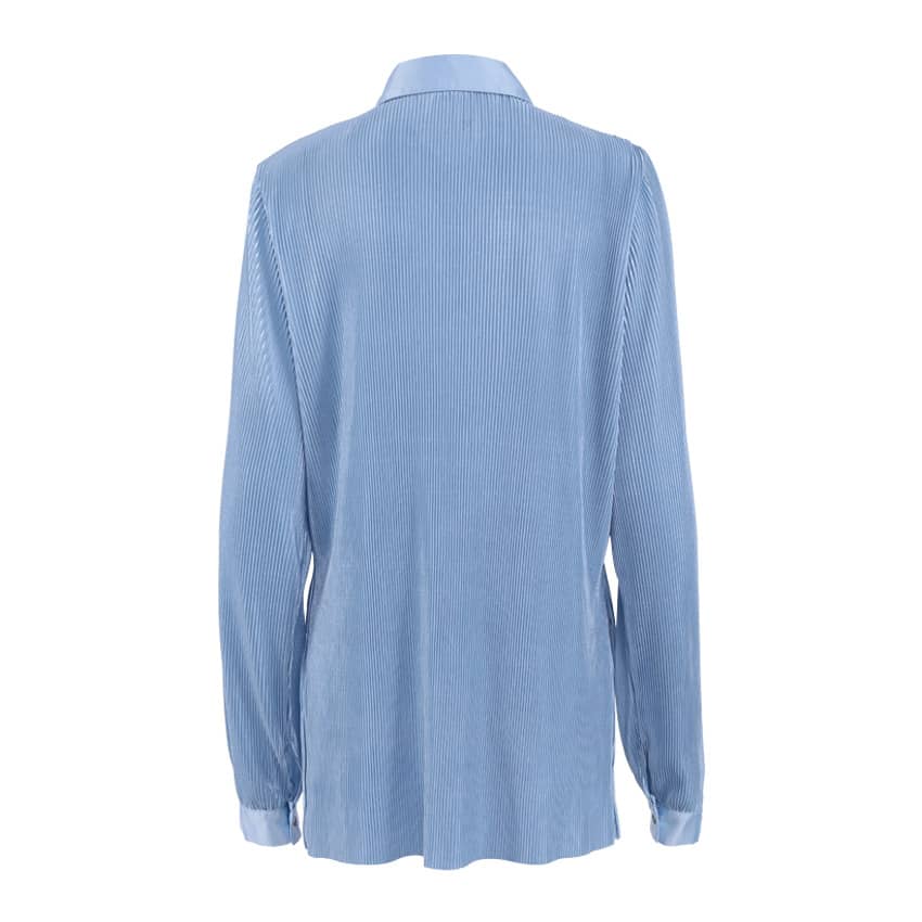 Lazy style pleated 2-piece suit for women