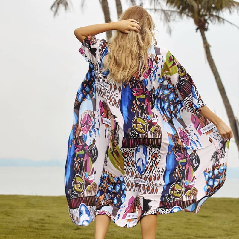 Bohemian cardigan sunscreen beachwear One Size | IFAUN