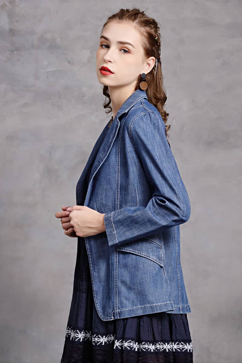 Women's fashion retro cardigan casual small suit jacket 2XL | IFAUN