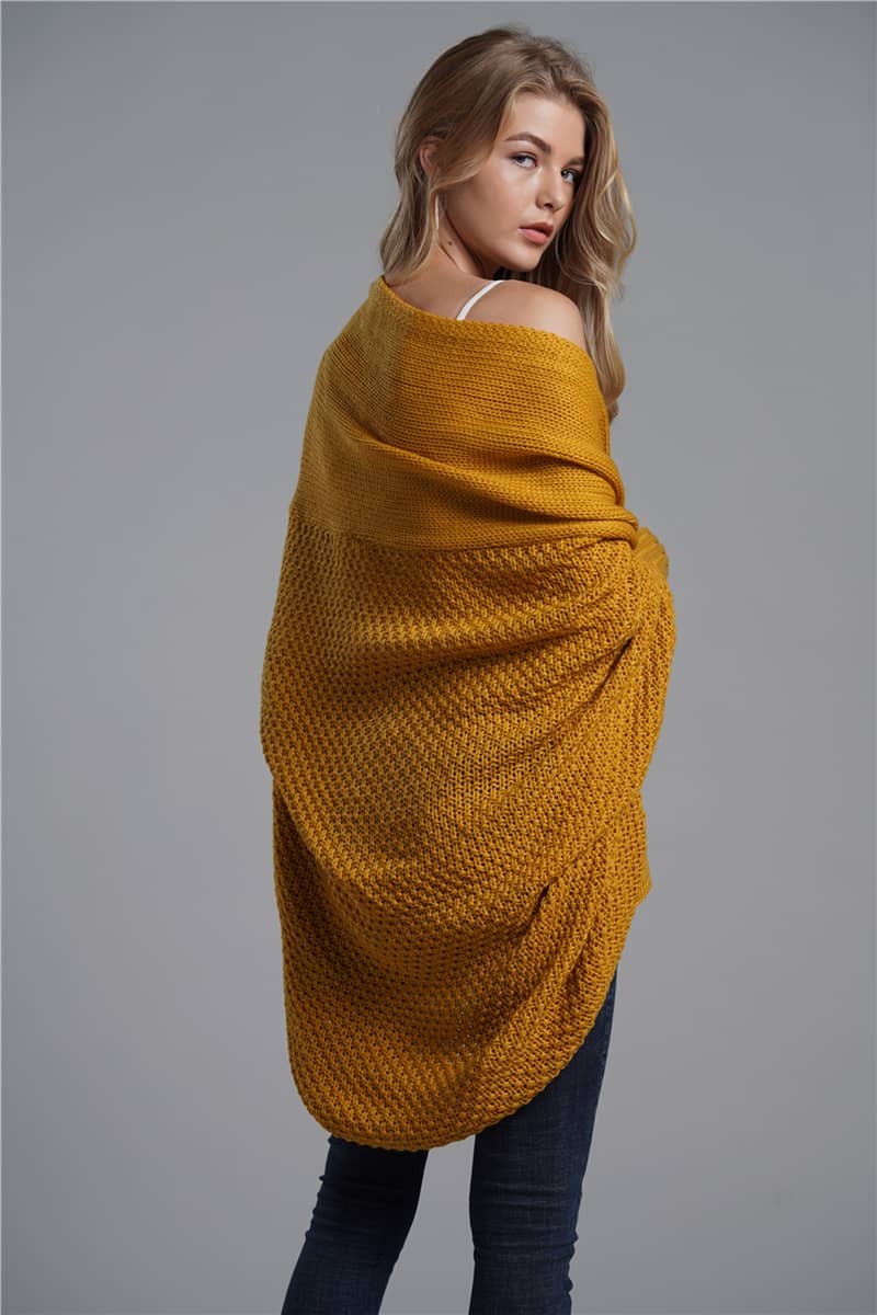 Women's cardigan sweater dolman sleeve knitted coat